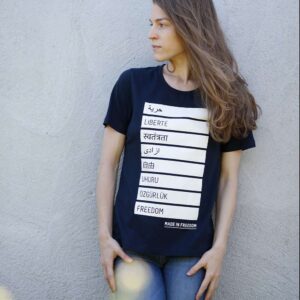 Statement Shirt Damen "Freedom-Sprachen" 1/4 Arm