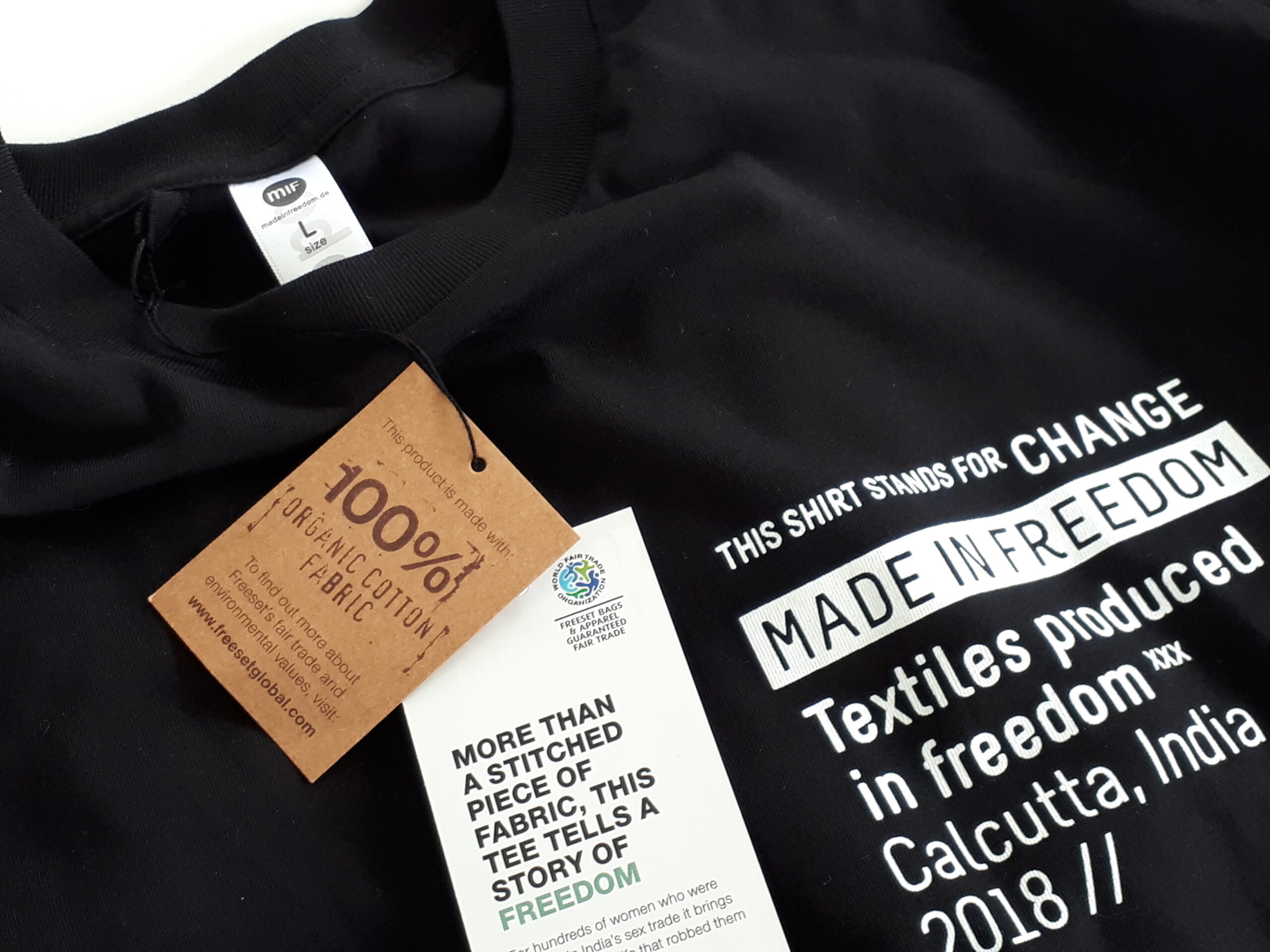 fair trade Shirt fair fashion made in freedom world fair trade day